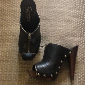 Jessica Simpson Black zipper Shoes
